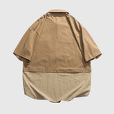 Rustikales zweifarbiges Patchwork-Hemd